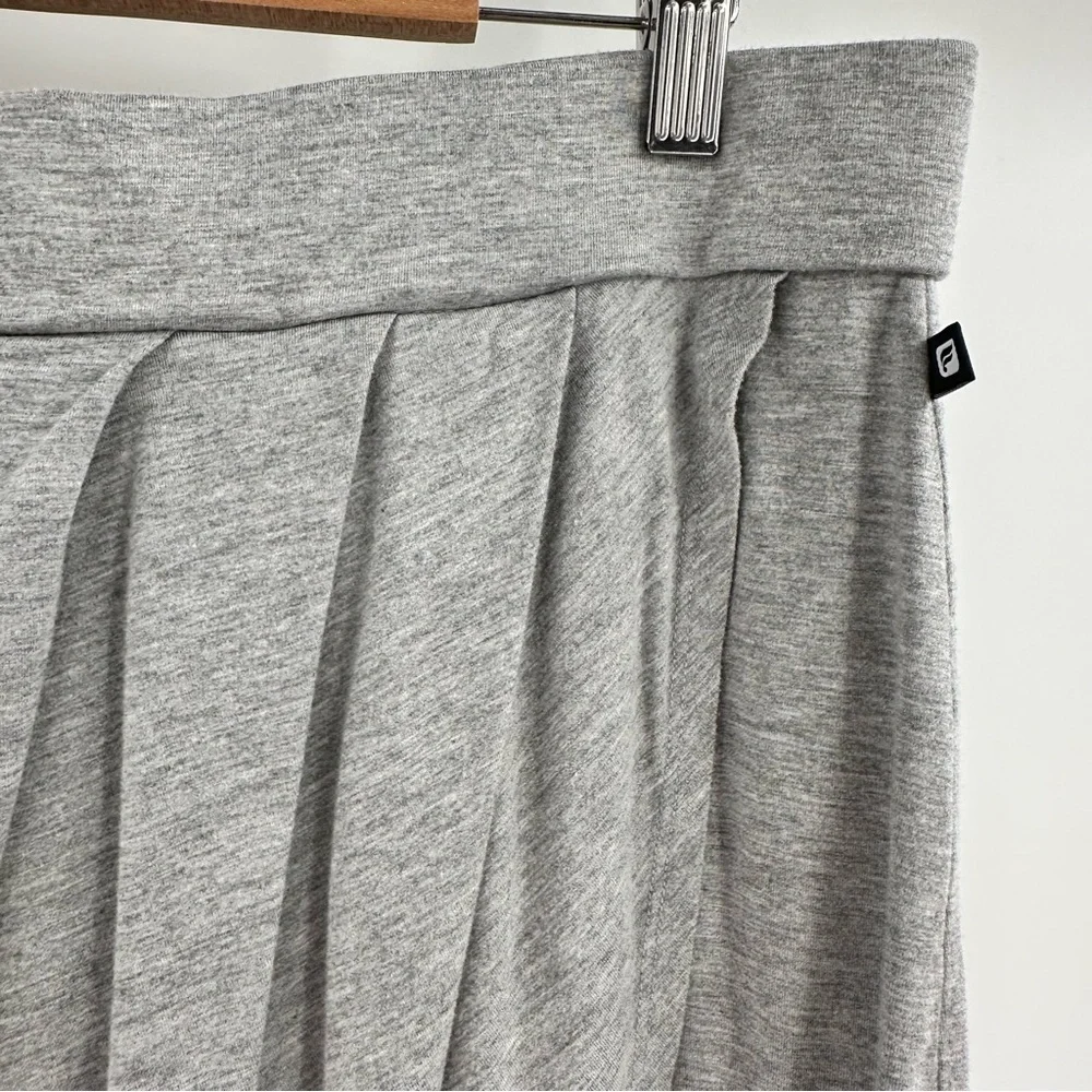 Fabletics Women’s Heathered Gray Soft Stretchy Fitted Wrap Skirt Plus Size XXL